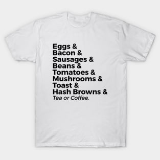 The traditional full breakfast T-Shirt